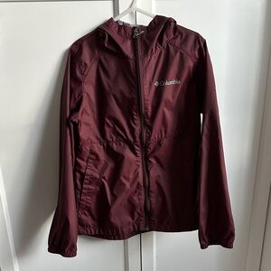 Columbia Burgundy Hooded Jacket
